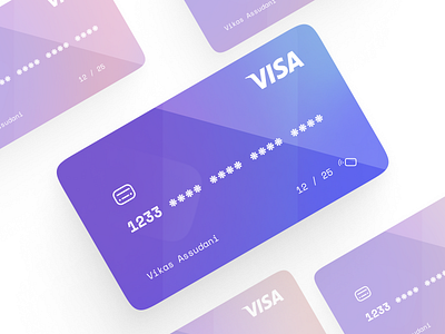 Sleek & Modern Credit Card Design for UI Design by Vikas Assudani // UI ...