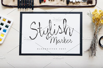 Stylish Marker Font organic