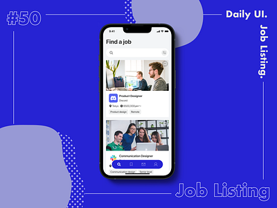 Daily UI #050 Job Listing daily ui dailyui dailyuichallenge design ui ux