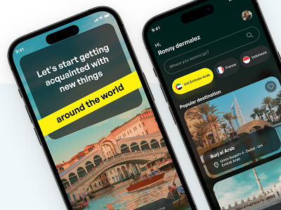 Travel app - UI mobile app mobileapp qatar travel uidesign