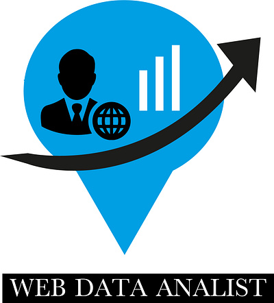 Web data analyst logo 3d animation branding graphic design logo motion graphics ui