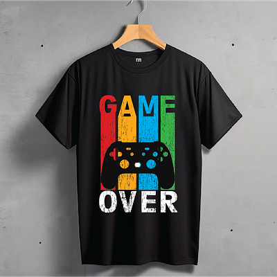 Premium Game Over Typography T-shirt Design design graphic design illustration logo typography vector