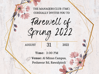 Invitation Card for Event banner card design event farewell graphic design illustration invitation invite party poster typography vector