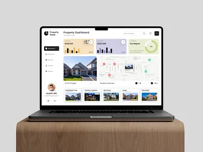 Property Dashboard Mockup analytics dashboard design graphic design logo mockup photoshop property realestate stats ui uidesign ux uxdesign