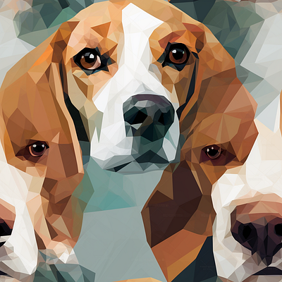 Beagle 10 months old 2 graphic design