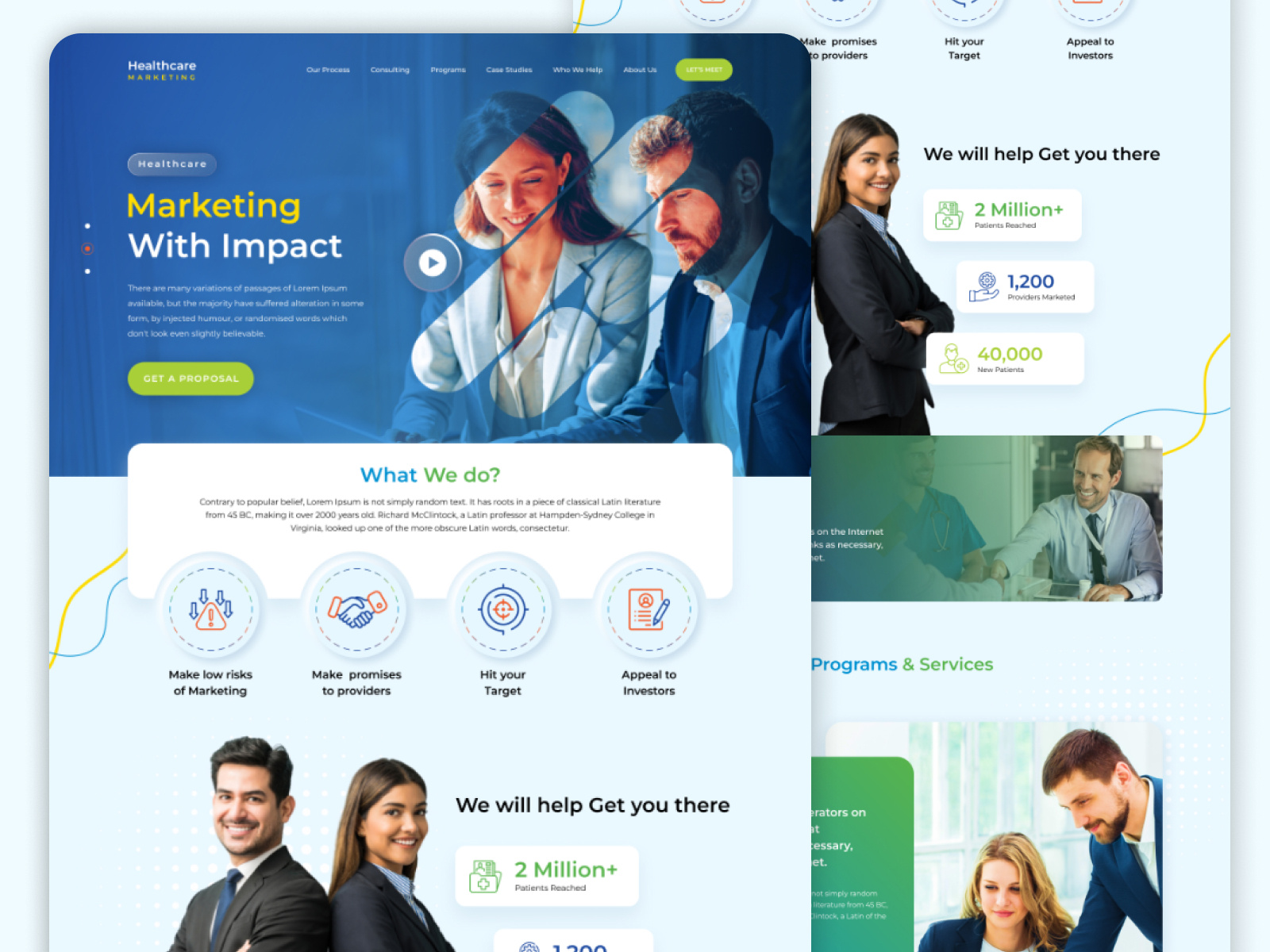 Marketing website 3d animation branding business marketing digital marketing graphic design health care logo motion graphics ui