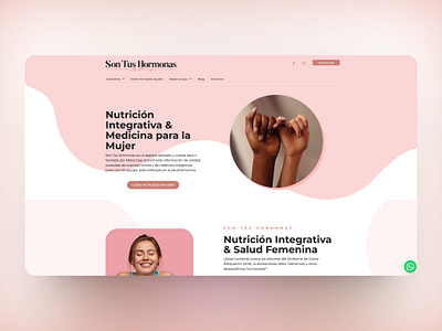 "Son Tus Hormonas" - Women's Nutrition and Health Website corporate website elementor responsive design ui web web design web designer web interface web ui website wordpress