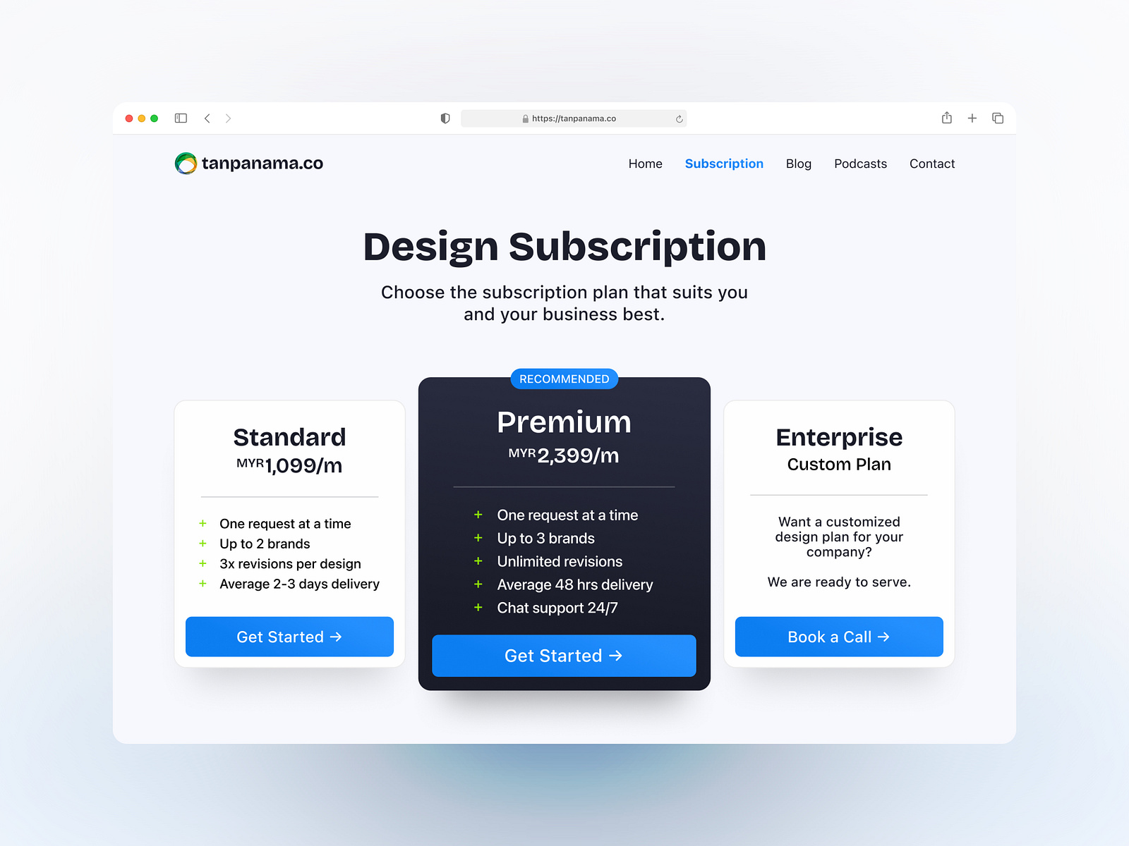 Ui Design Subscription Plan Page By Inche Faris On Dribbble 