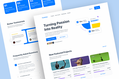 Fundraising Website Template Design charity charity website colorful design design ideas fund fund raising homepage landing page product design ui ui design ux web web design website website design