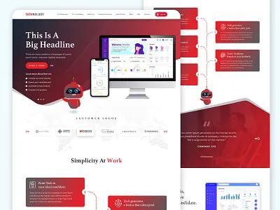 Technology website design ai artificial intelligence creative graphic design motion graphics technology