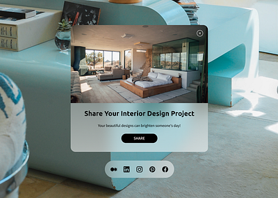 #Daily UI, Day 10. Prompt: Social Share challenge designproject figma interior interiordesign share socialshare ui ux uxdesign web webdesign