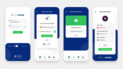 ShareSecure App Concept figma ui ux visual design