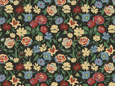 Seamless ditsy pattern decorative design floral pattern seamless simple surface design texture