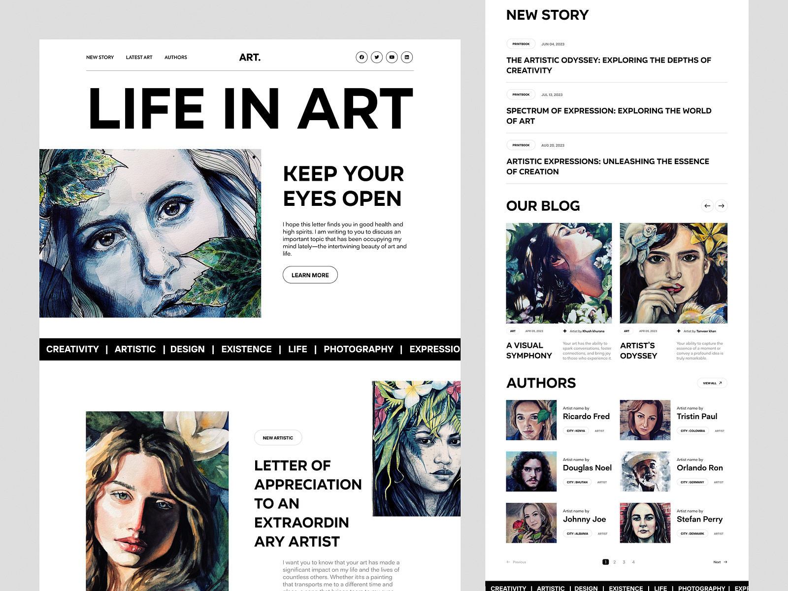 ART _Classic Art Collection site by Sahil Dobariya on Dribbble