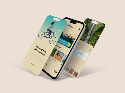 travel app app design ui