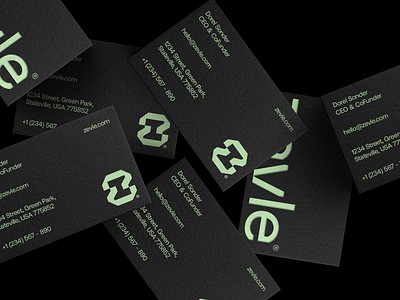 Zevle® Brand Identity brand branding design futuristic green logo logo design logomark mark minimal symbol vask