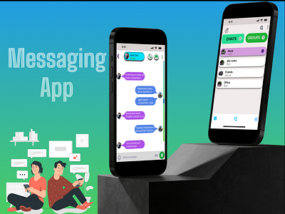 DIRECT MESSAGING APP 100daysuichallenge 15daysuichallenge app chats design direct message direct messaging app graphic design message profile ui
