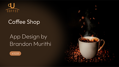Coffee Shop App Design graphic design ui ux web design