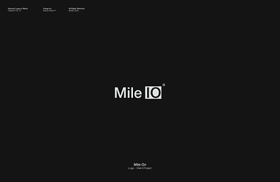 Mile On branding graphic design logo logotype
