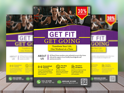 Amazing Fitness & Gym Club Promotional Flyer Design business flyer creative works design eye catching fitness flyer fitness poster flyer design graphic design gym flyer marketing flyer marketing materials poster design promotional flyer sports flyer urgent flyer