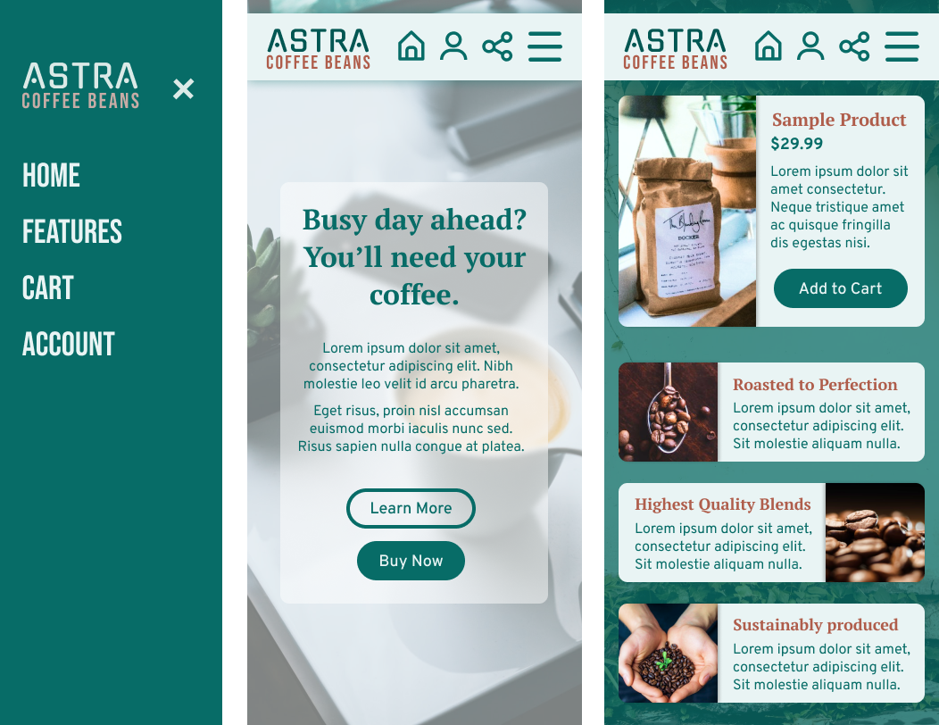 Astra Coffee UX Case Study by Clarissa Alberts on Dribbble