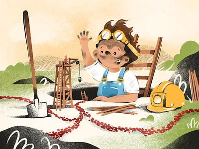 The Day Shift Arrives adobe fresco digital drawing illustration kidlitart