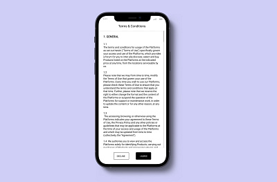 Terms & Conditions - #13/100 - Daily UI Challenge terms and conditions ui ui challenge