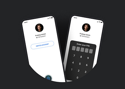 Micro Interaction With Fingerprint UI Design android design challange figma interaction design ui ux web design