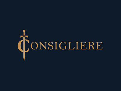 Consigliere - Men's Brand brand branding consigliere gold logo logo design luxury luxury brand mafia logo secret society sword sword logo