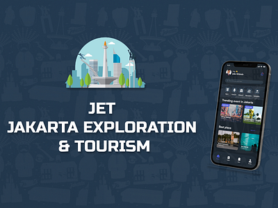 JET (Jakarta Exploration & Tourism) Application design graphic design illustration jakarta logo recreation app ticket ticket app ui ui app ui application ux vector