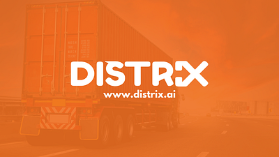 Distrix - Logistics Company brand branding ecommerce ecommerce logo logistics logistics brand logistics logo logo logo design minimal minimal logo orange typogrpahy