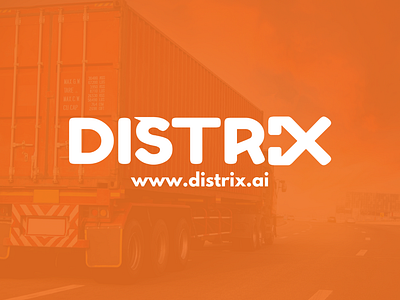 Distrix - Logistics Company brand branding ecommerce ecommerce logo logistics logistics brand logistics logo logo logo design minimal minimal logo orange typogrpahy