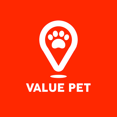 Value Pet - Pet Supplies Brand brand branding icon icon logo iconogrpahy logo logo design minimal minimal logo pet brand pet logo pet supplies logo red value logo value pet value pet logo