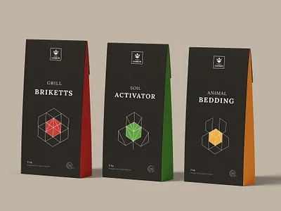 Prime Carbon Packaging Concept branding design graphic design illustration logo packaging vector