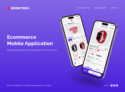 Mobile App (Ecommerce) ecommerce app figma graphic design interactive mobile app motion graphics ui uiux user experience user interface ux