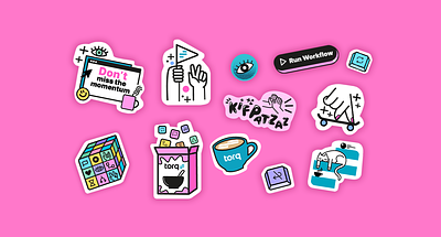 Torq's stickers branding graphic design illustration stickers vector