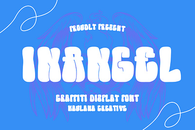 Inangel Graffiti Display Font animation branding font fonts graphic design logo nostalgic