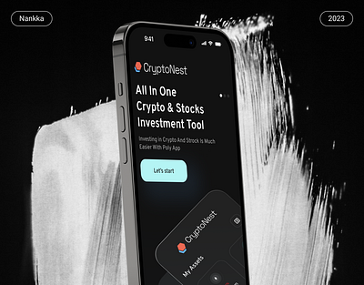 CryptoNest app app design crypto figma investment ios mobile app nft stock ui uiux user interface