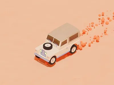 Car Loop Animation Blender 3d animation blender blenderanimation car caranimation creative cute graphic design motion graphics ui
