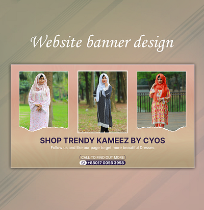 Create your own style for website banner design. hero section landing page website banner