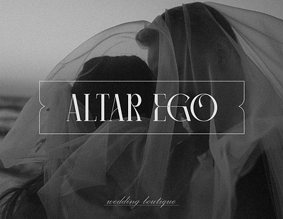 ALTAR EGO Wedding Boutique | Logo branding design graphic design identity logo logotype vector wedding boutique