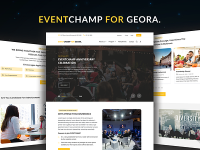 News/Event Company Landing Page Website branding design events graphic design logo news newsevents ui ui design