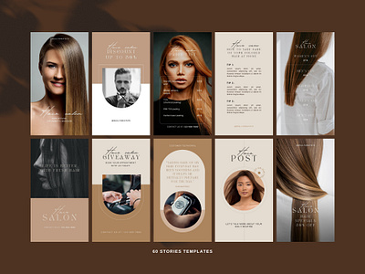 60 Hair Stylist Instagram Story Template