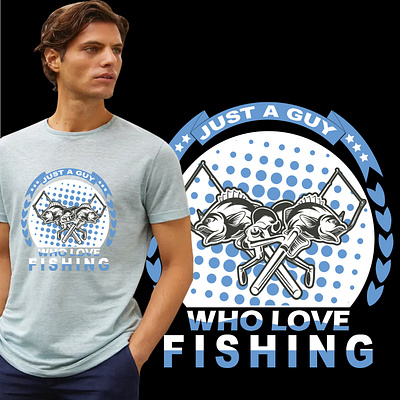 Fishing T-shirt design custom t shirt design graphic design illustration logo t s t shirt t shirt design typography