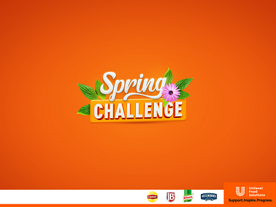 Spring Challenge bennefits branding email marketing graphic design logo look feel social media unilever