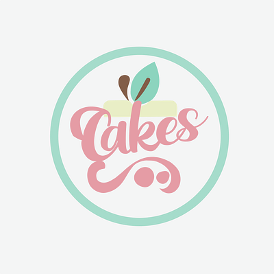 BAKERY LOGO bakery cakes graphic design logo pastel