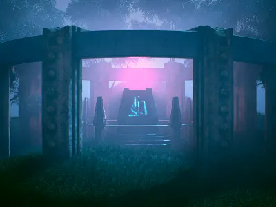 The Misty Altar photoshop