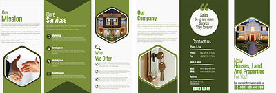 Real Estate Trifold\ Broucher Design 3d animation branding design graphic design illustration logo motion graphics ui ux vector