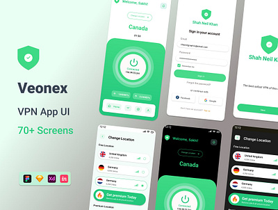 Project Work Login UI by Figma branding graphic design modern ui uxuidesign vpn