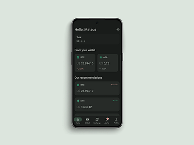 Daily UI - 5 - Trade Crypto crypto daily figma investiments mobile trade ui